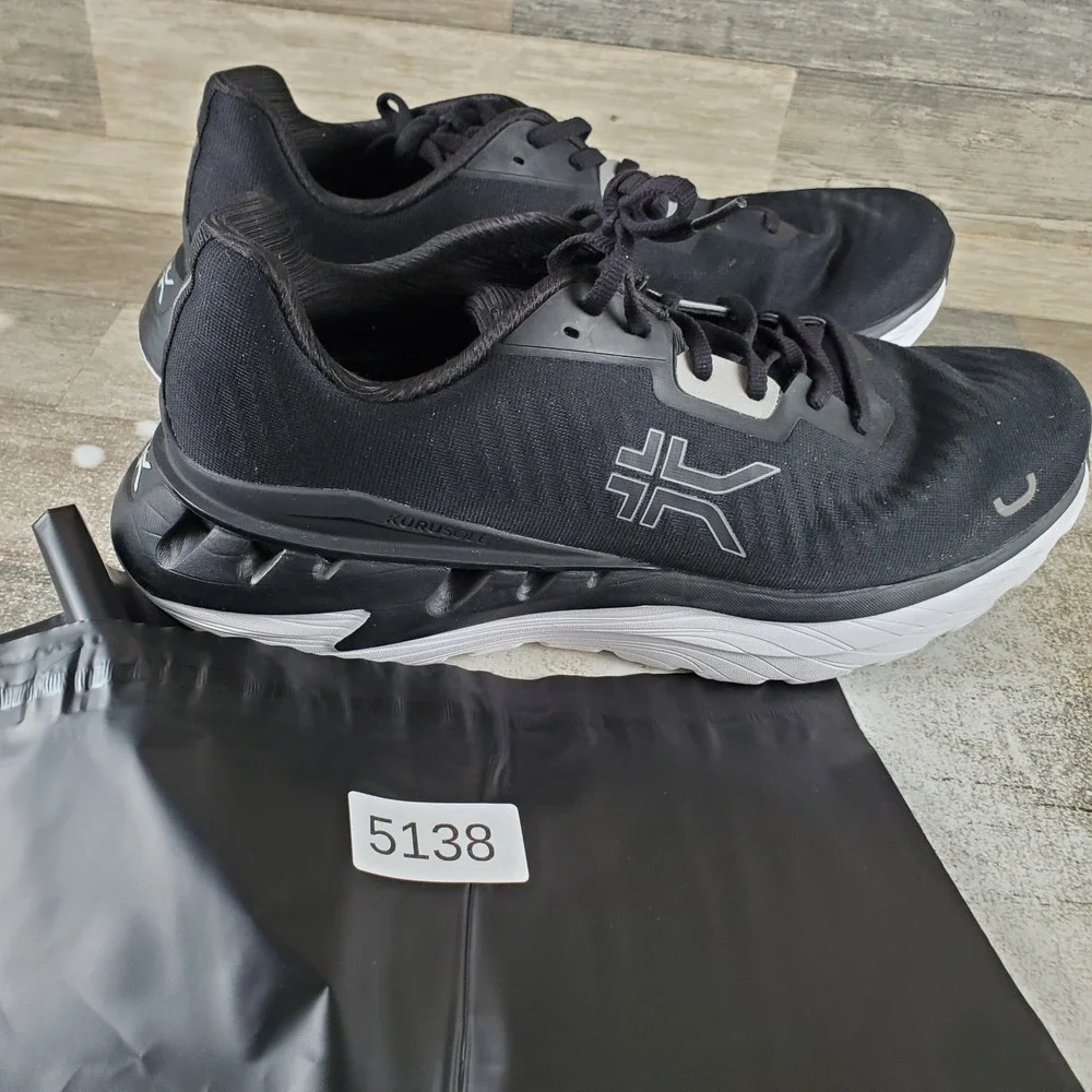Kuru Triple Max Ion Mens Shoes Sz 13 M Athletic Running Black Lace Up Sneakers